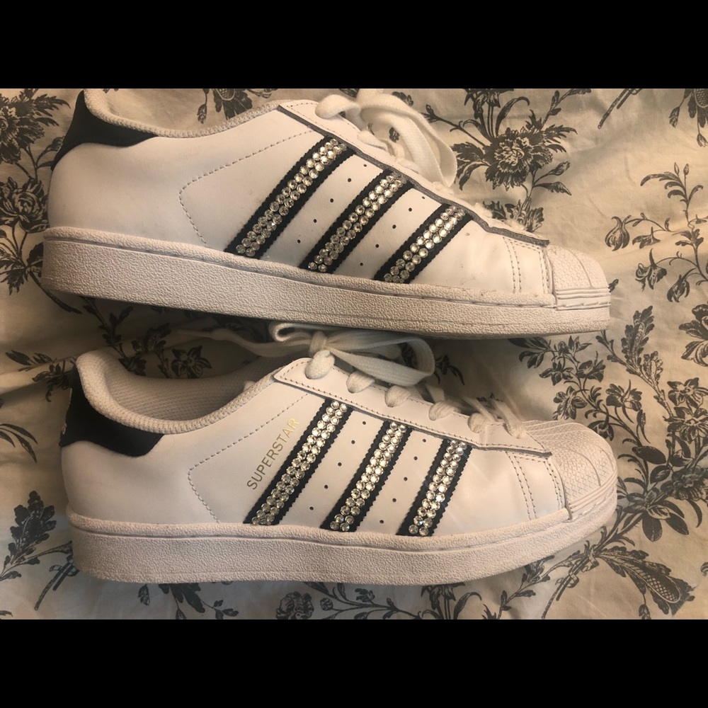 Jeweled Adidas Superstars 💎